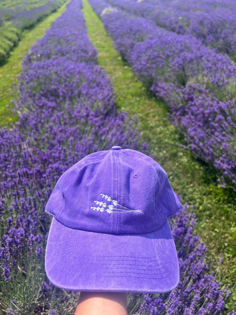 Lavender baseball cap