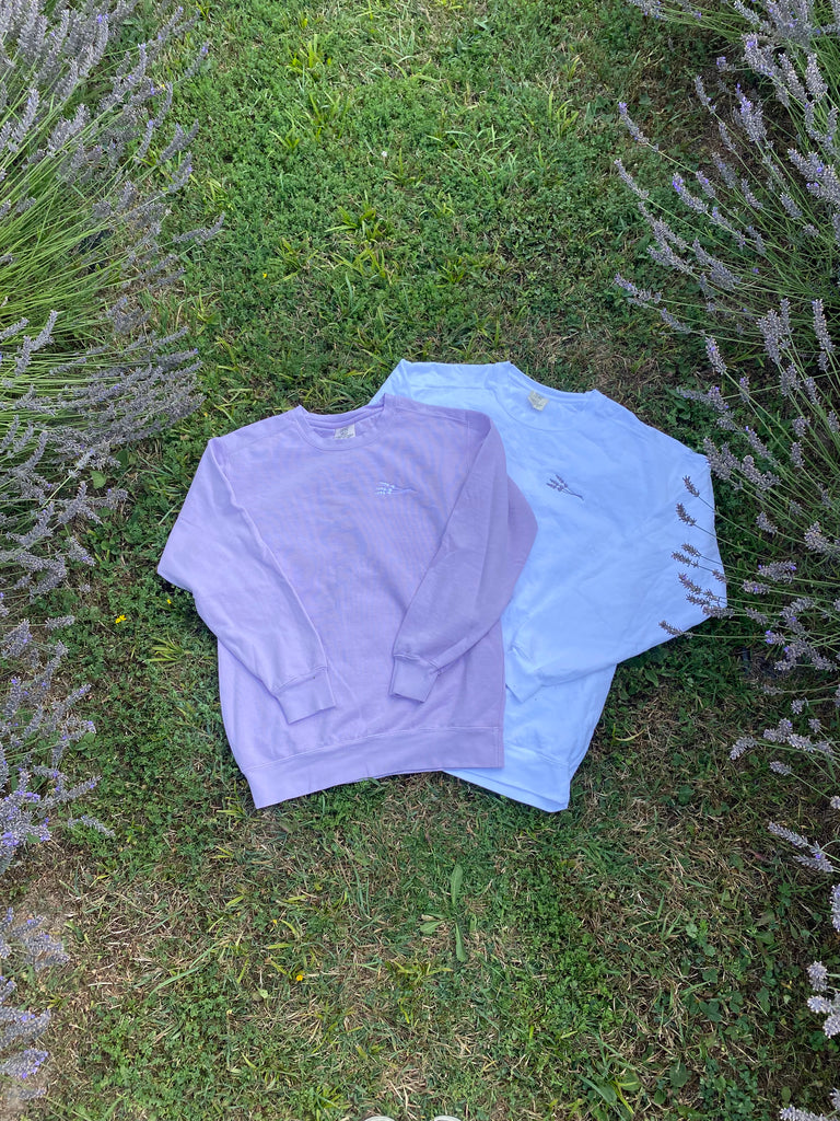 Lavender Crew Sweater (unisex)