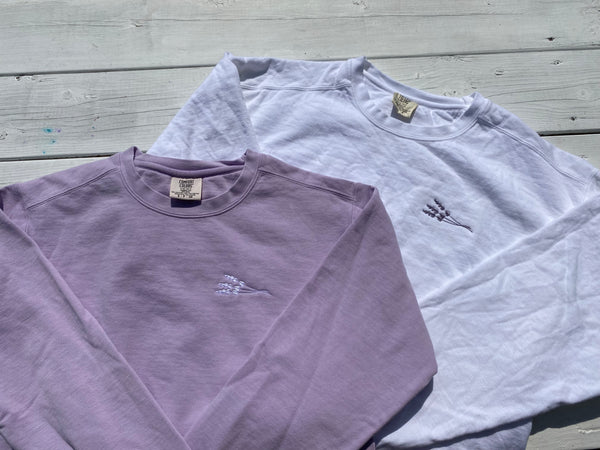 Lavender Crew Sweater (unisex)